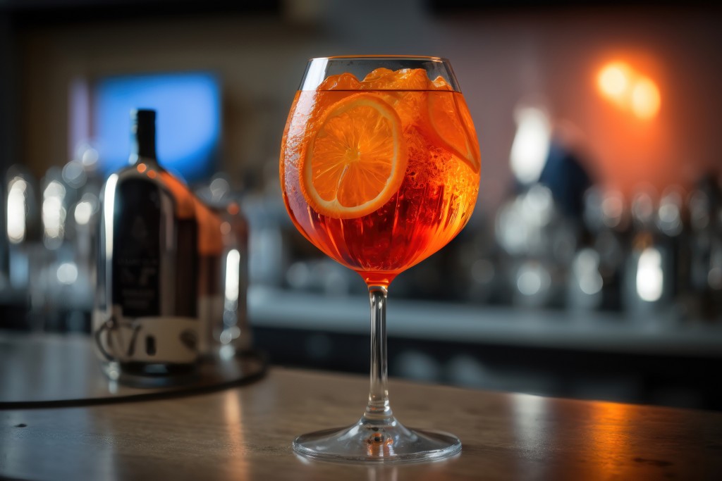 bicchiere-da-primo-piano-di-cocktail-aperol-spritz-decorato-con-arancia-sullo-sfondo-del-bar-generazione-ai